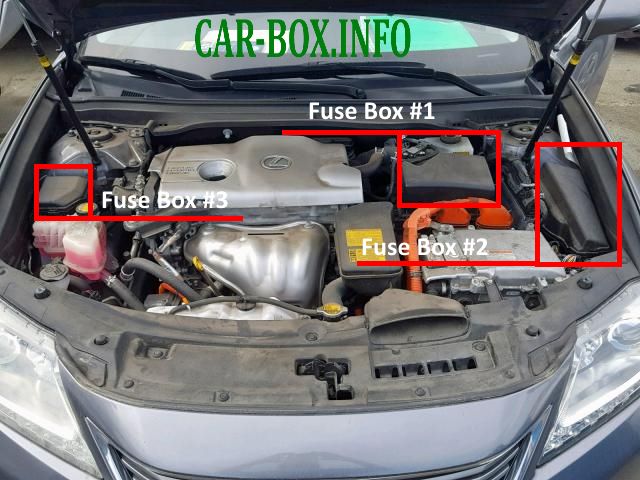 Fuse Box Diagram Lexus ES 250 / 300h / 350 (XV60), 2012 - 2018